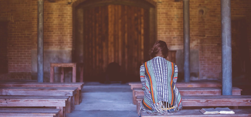 Girl engaging in the spiritual discipline of prayer