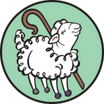 Sheep with crook Jesse Tree symbol