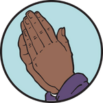 Praying hands Jesse Tree symbol