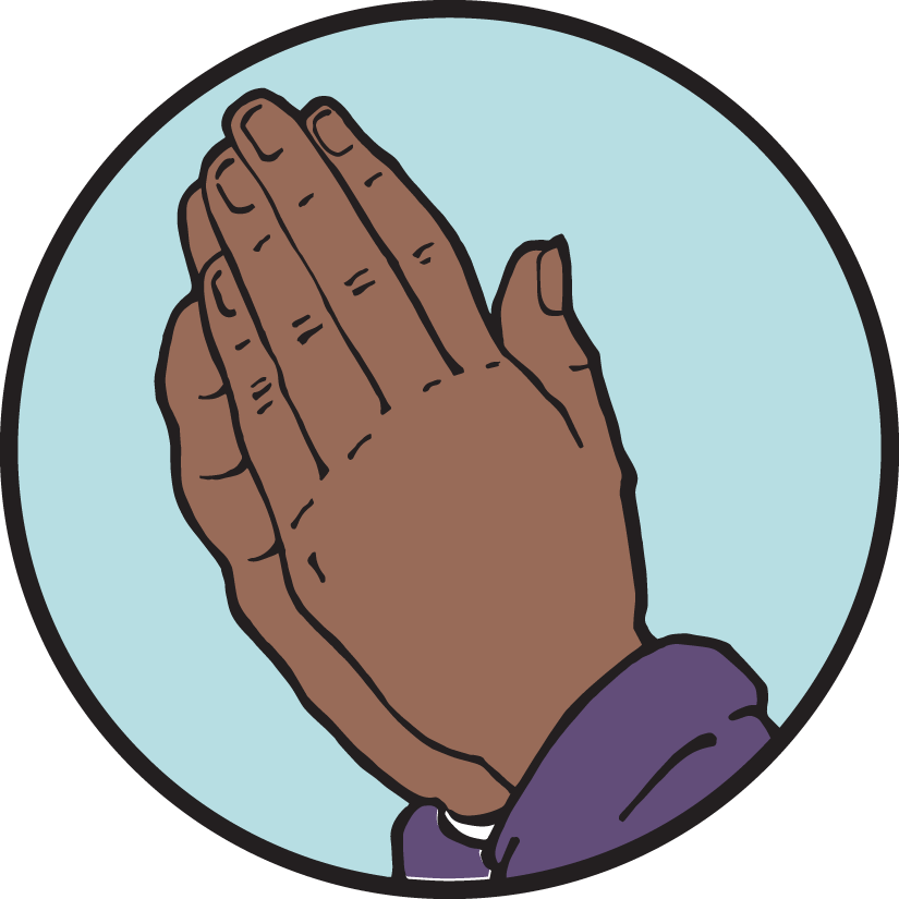 Praying hands Jesse Tree symbol